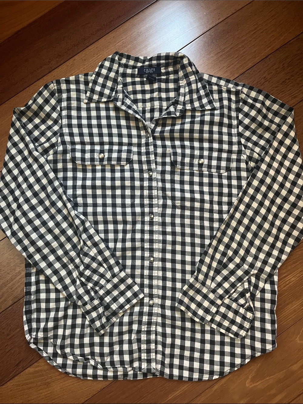 EUC Chaps Gingham Button Down